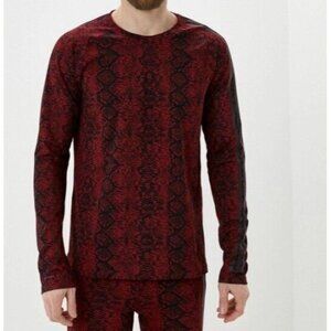 Adidas x Ivy Park HI1952 Haut Snakeskin Print Baselayer Cherry Wood